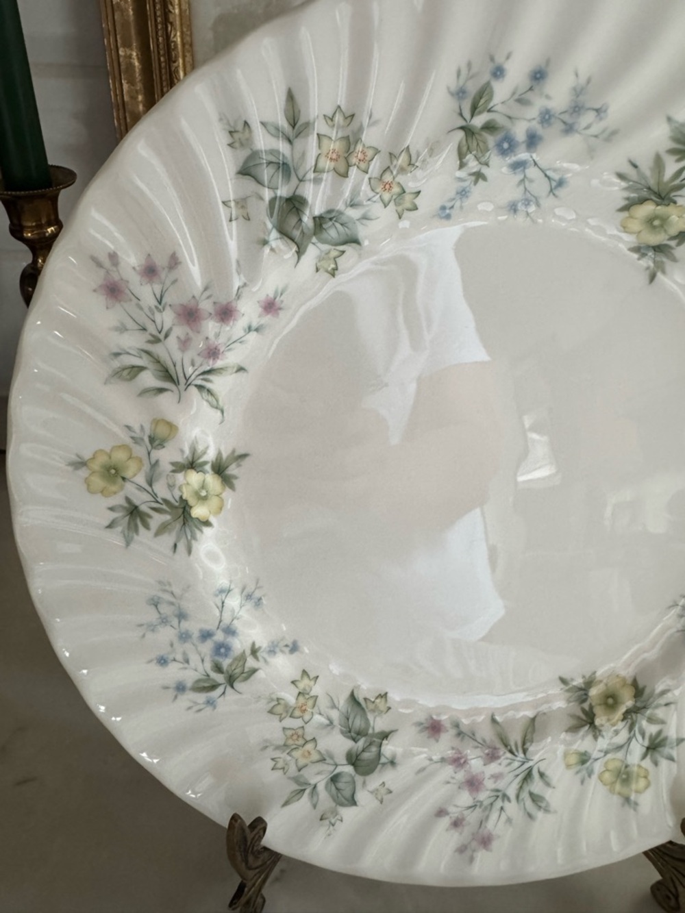 Vintage SPRING VALLEY by Minton Dinner Plates 10.75” Made in England Set of 2 - Picture 3 of 7